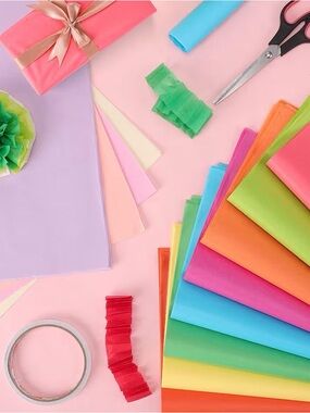 Bulk 800 Colorful Tissue Paper Party Pack - Multi-Color